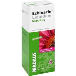 Grüne Verpackung von Echinacea-Medizin mit Blumenbild.