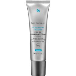 Eine silberne Sonnenschutzcreme-Tube mit Lichtschutzfaktor 50.