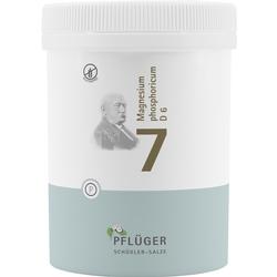 Weiße Dose mit der Aufschrift "Magnesium phosphoricum D6" und der Zahl 7.
