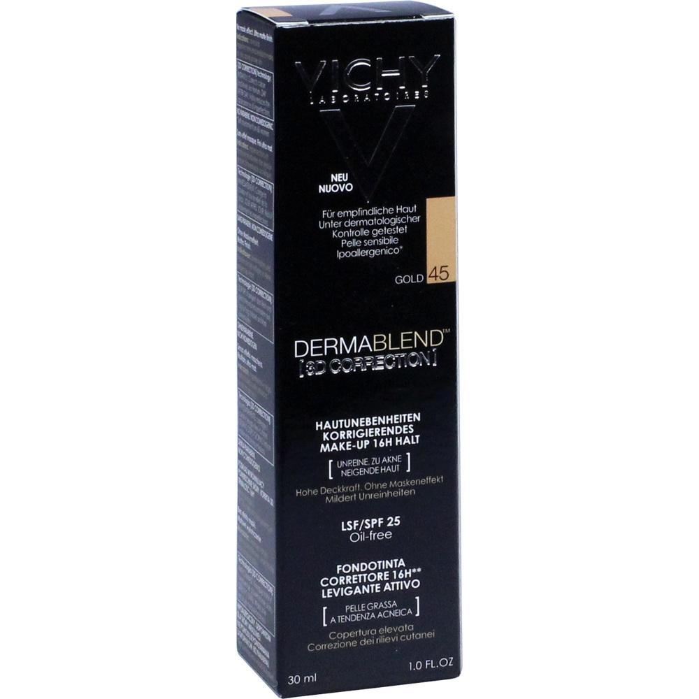 Schwarze Verpackung von Vichy Dermablend Make-up für empfindliche Haut.