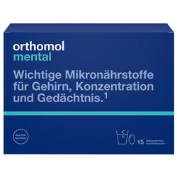 Eine blaue Verpackung mit Text zu Mikronährstoffen für das Gehirn.