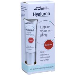 Creme für vollere Lippen in weißer Verpackung mit rotem Akzent.